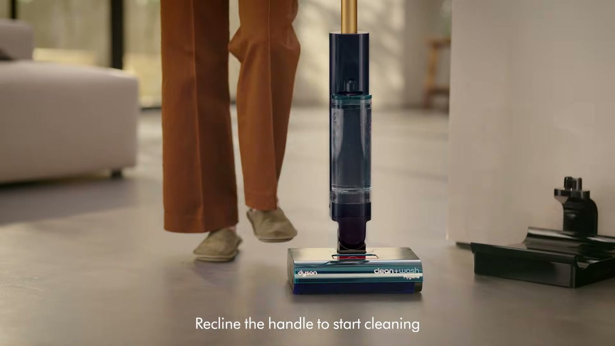 Dyson Clean+Wash Hygiene Wet and Dry Floor Cleaner — YouTube frame