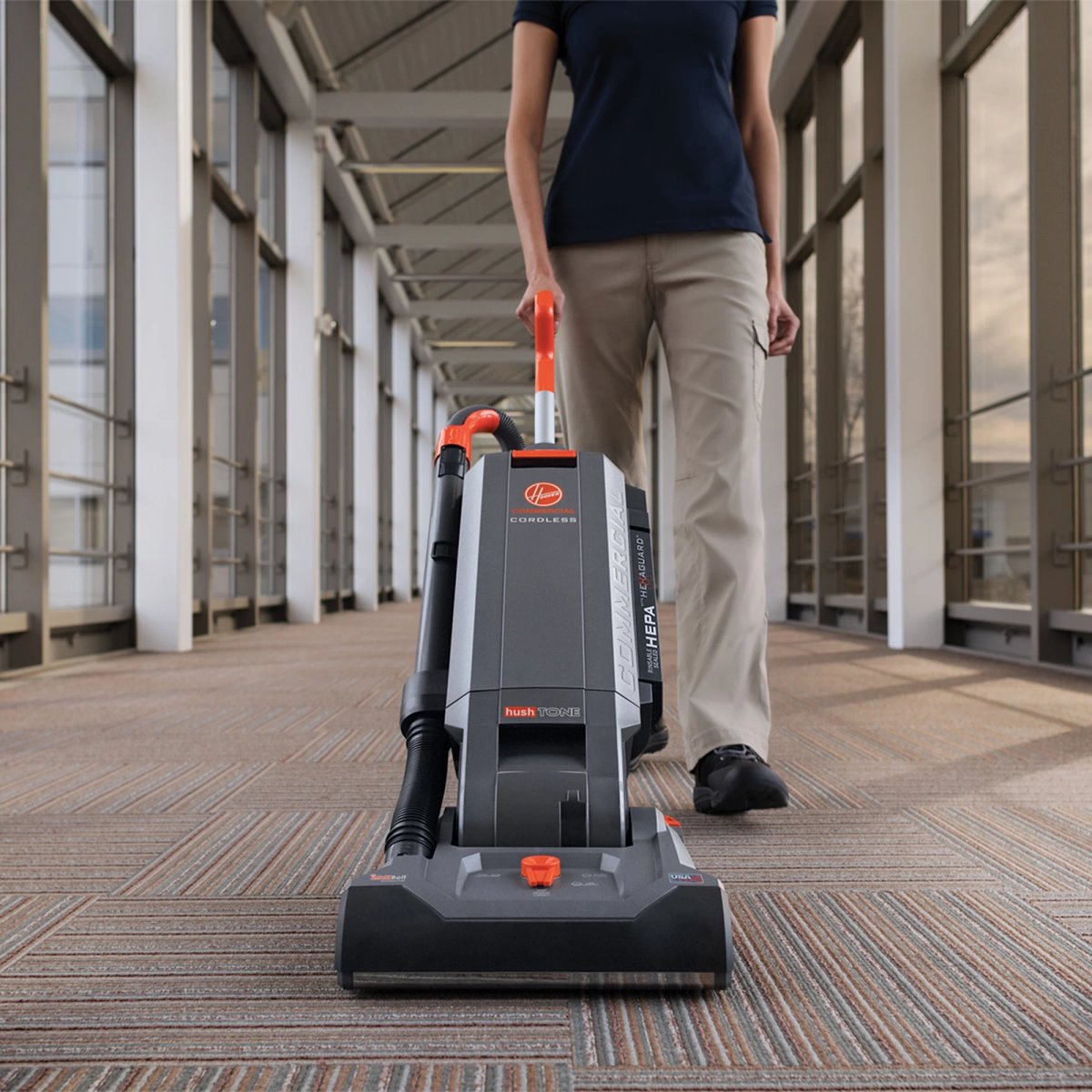 Hoover Commercial HushTone Upright Vacuum Cleaner