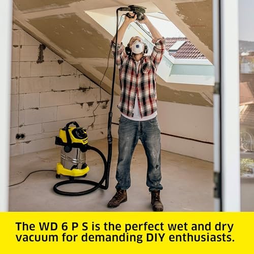 Karcher WD 6 P S 8-gallon stainless steel wet/dry shop vacuum