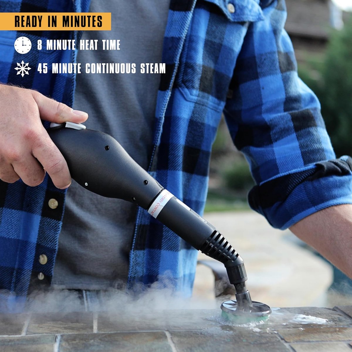 McCulloch MC1275 heavy-duty steam cleaner