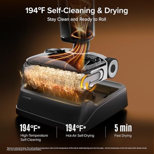 Roborock F25 ACE Combo cordless wet dry vacuum with its self-cleaning dock