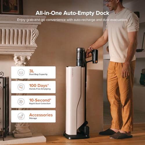 Roborock H60 Hub Ultra cordless stick vacuum with auto-empty dock