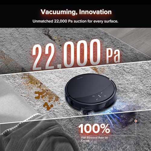 Roborock Saros 10R robot vacuum and mop, 3.14-inch ultra-slim chassis with detachable mops