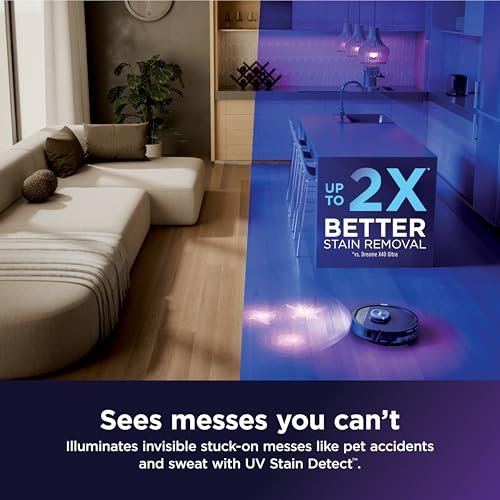 Shark PowerDetect UV Reveal 2-in-1 robot vacuum and mop with NeverTouch Pro base