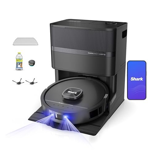 Shark PowerDetect UV Reveal robot vacuum, compared against Roomba for 2026