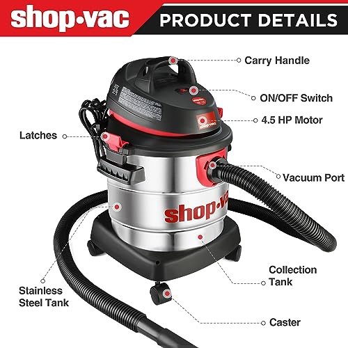 Shop-Vac 5 gallon stainless steel wet dry vacuum